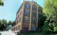 Das alte Brauhaus Weidenau, heute Atelier und Werkstatt des Fachbereichs Kunst der Uni Siegen
