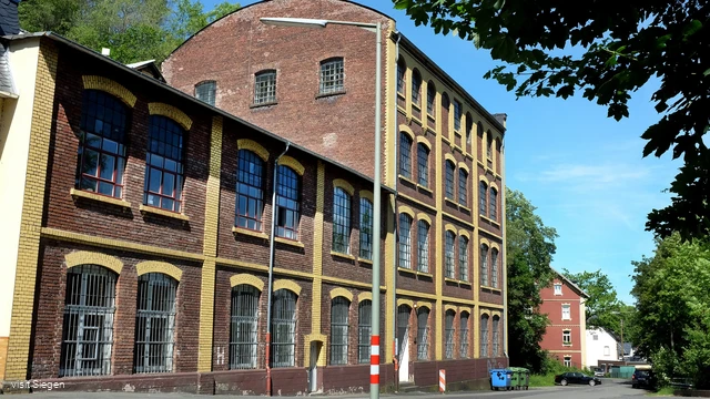 Das alte Brauhaus Weidenau, heute Atelier und Werkstatt des Fachbereichs Kunst der Uni Siegen